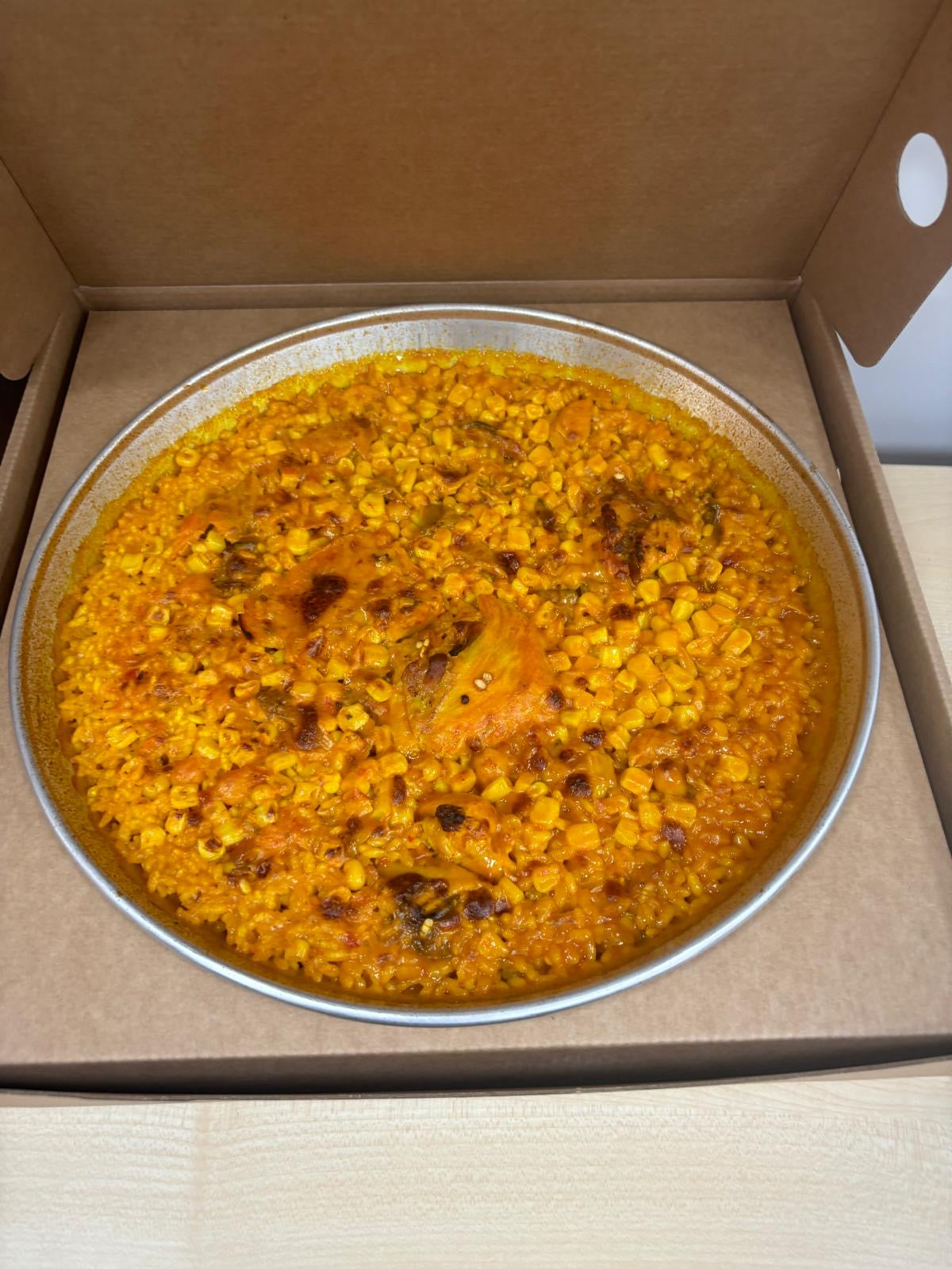 ARROZ DE POLLO CON MAÍZ