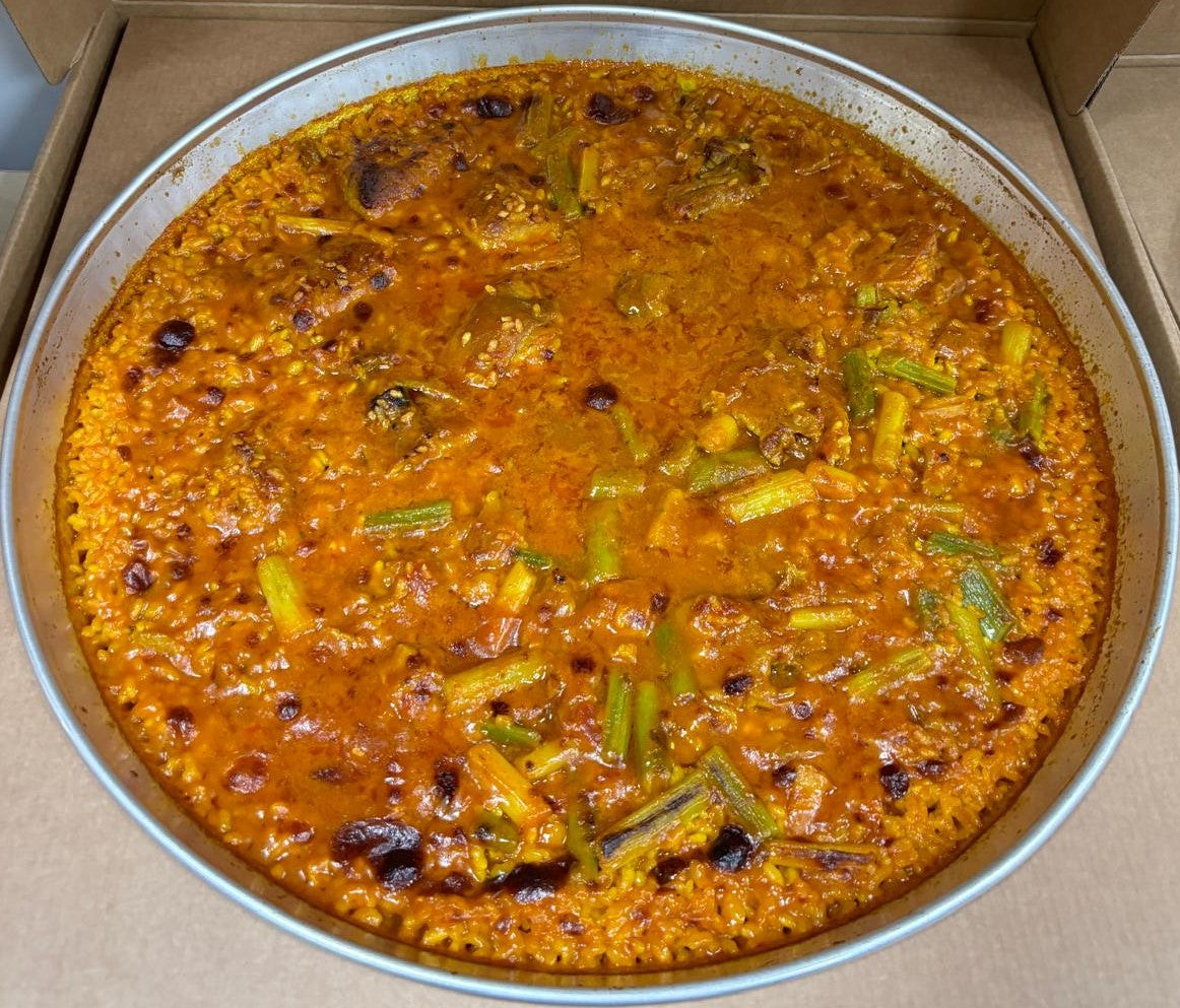 ARROZ DE SECRETO IBERICO CON AJETES